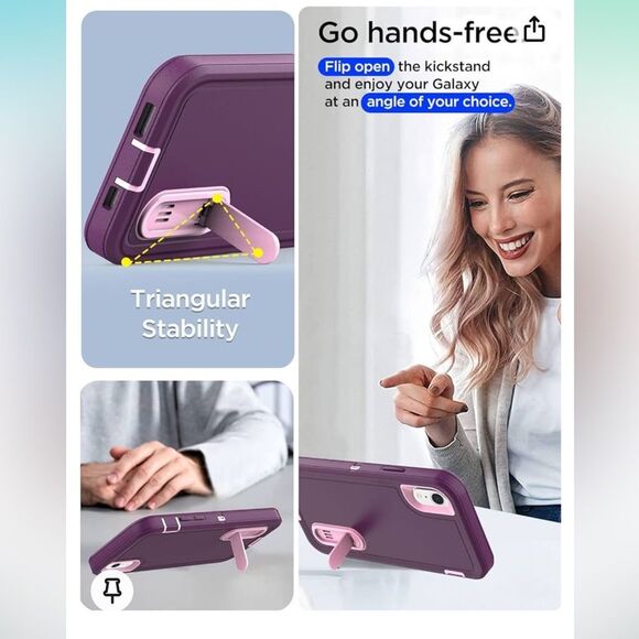 AICASE Tough+ Protection Series Heavy Duty Purple Case For iPhone XR - Picture 5 of 8